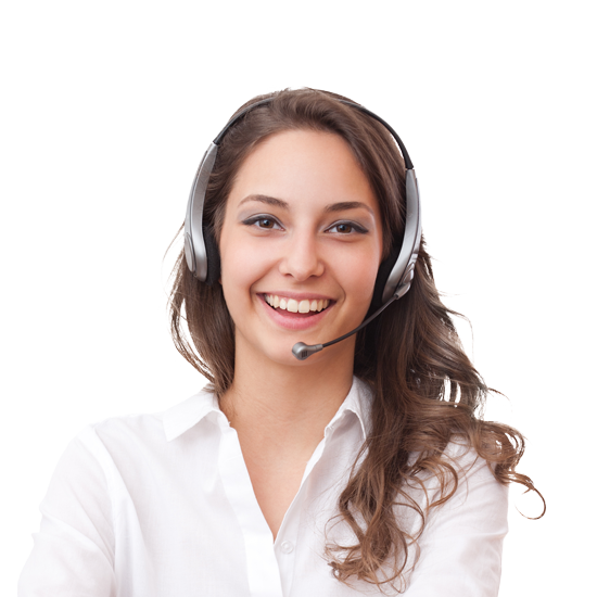 Online teacher wearing a headset